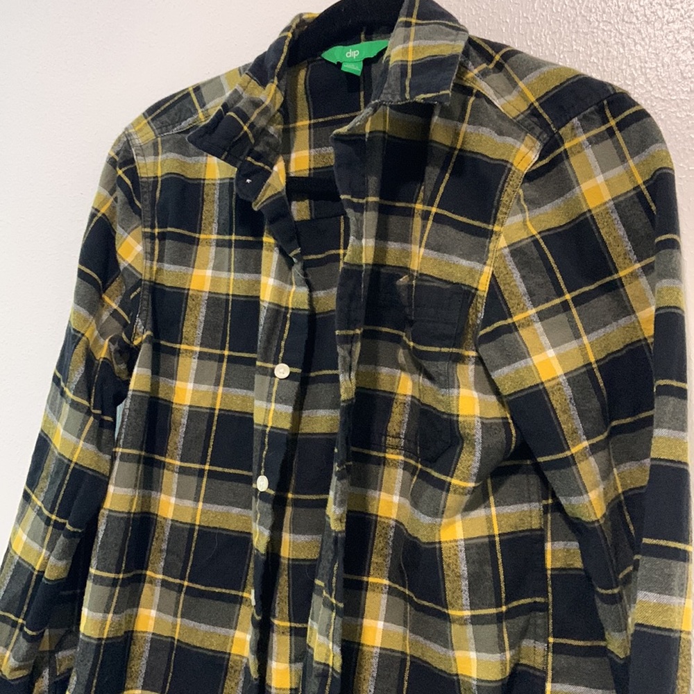 Dip yellow and black flannel S - Picture 3 of 3
